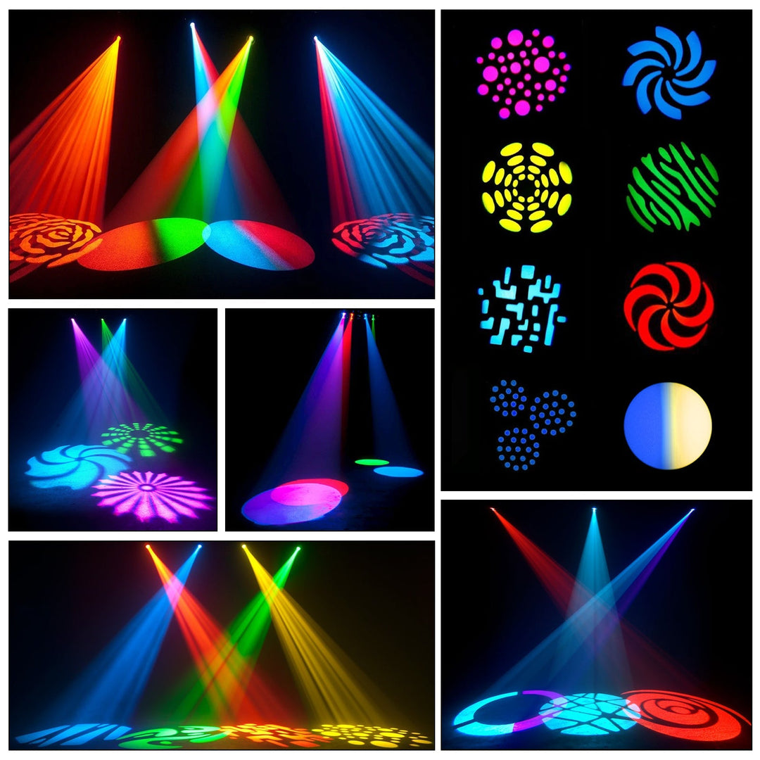 Reflektor LED DMX z dynamicznym efektem gobo na scenę i imprezy