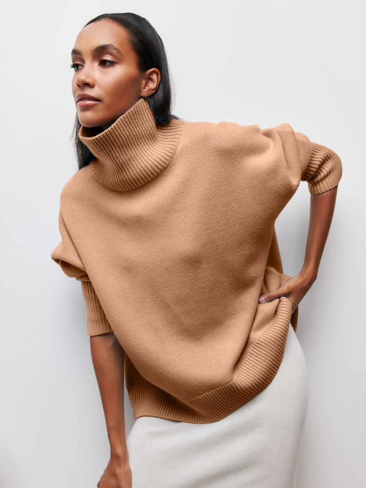 Wygodny i elegancki sweter damski – tył i detale kroju