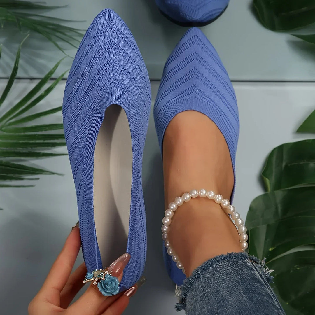 Eleganckie buty damskie, lekkie i przewiewne balerinki letnie