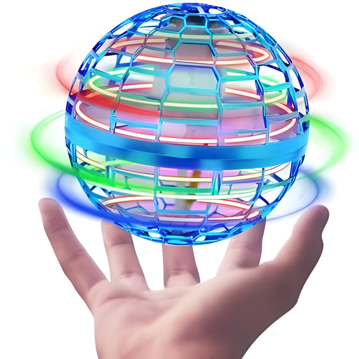 Latająca orbita zabawka fidget spinner trzymana na dłoni z kolorowym podświetleniem LED