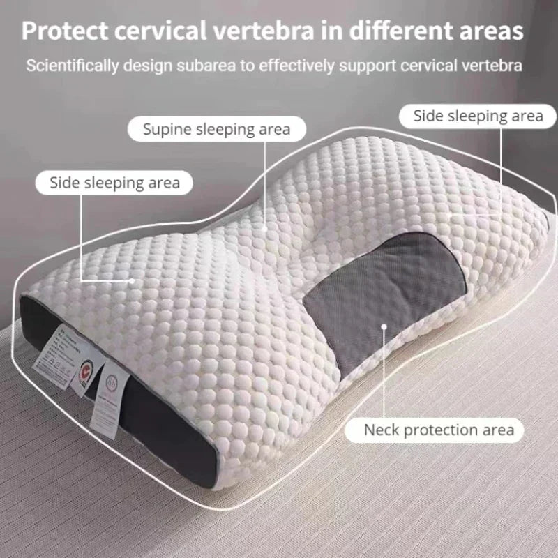 Ortopedyczna poduszka do spania ergonomicznym kształtem wspierająca kręgosłup szyjny