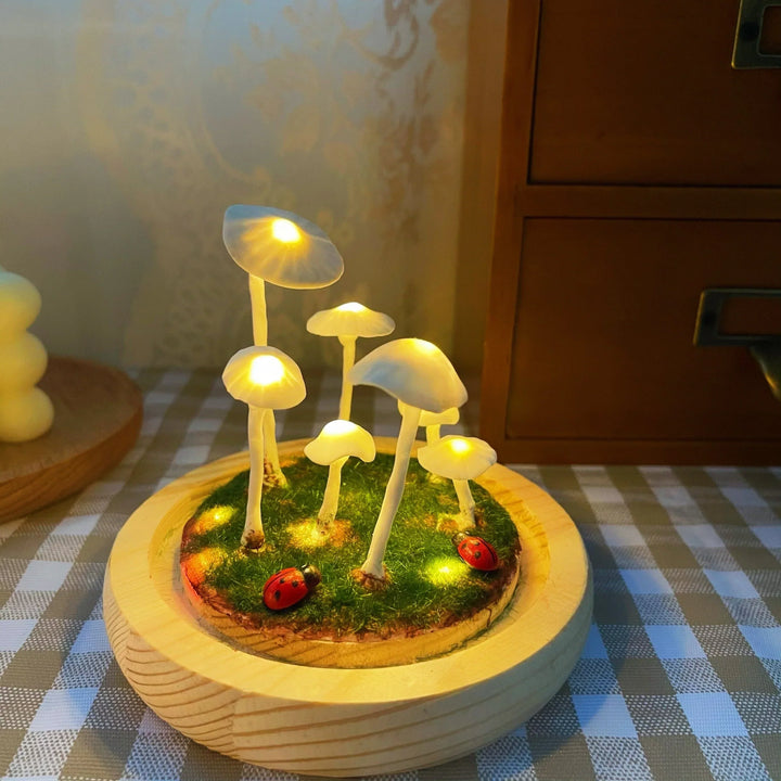 Dekoracyjna lampa grzyb LED idealna do nowoczesnego wnętrza