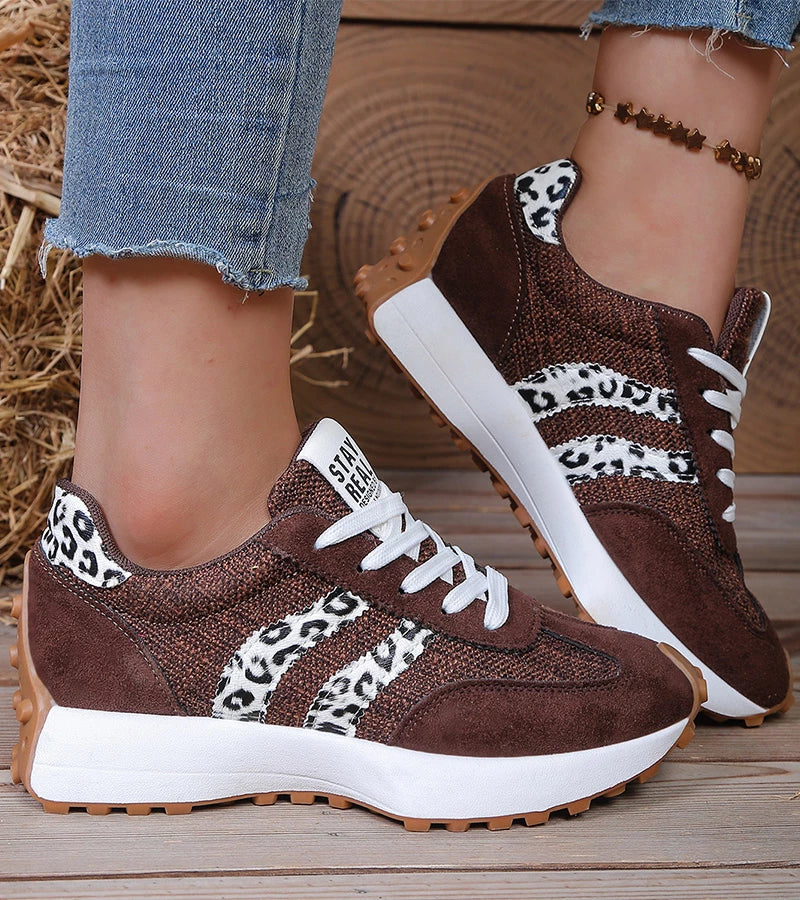 Damskie buty sportowe na platformie, nowoczesny design