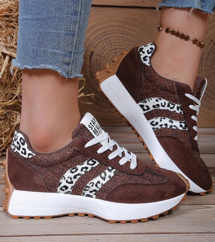 Damskie buty sportowe na platformie, nowoczesny design