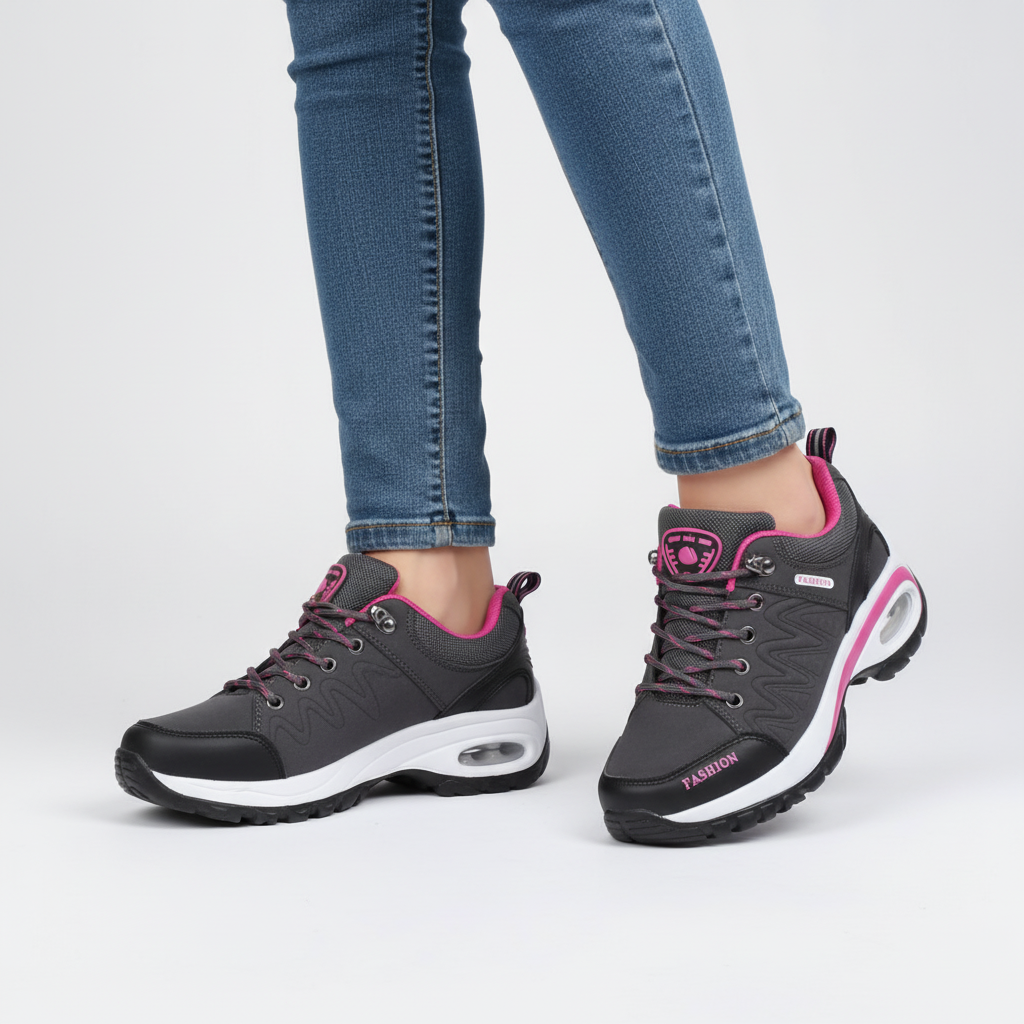 Damskie buty trekkingowe Heather z boku, ortopedyczne i wygodne
