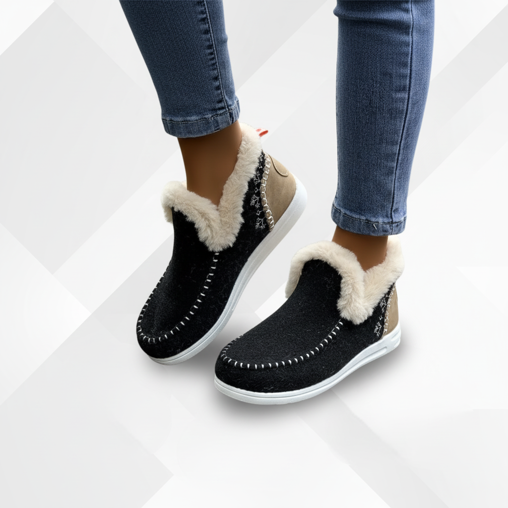 Wygodne buty damskie ComfyGlide z miękką wyściółką, widok z profilu