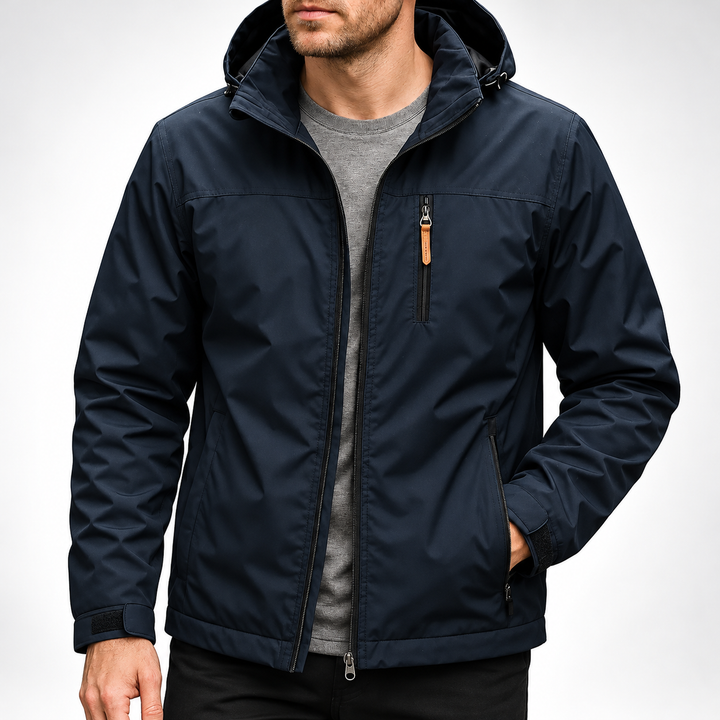 Męska kurtka softshell w kolorze niebieskim