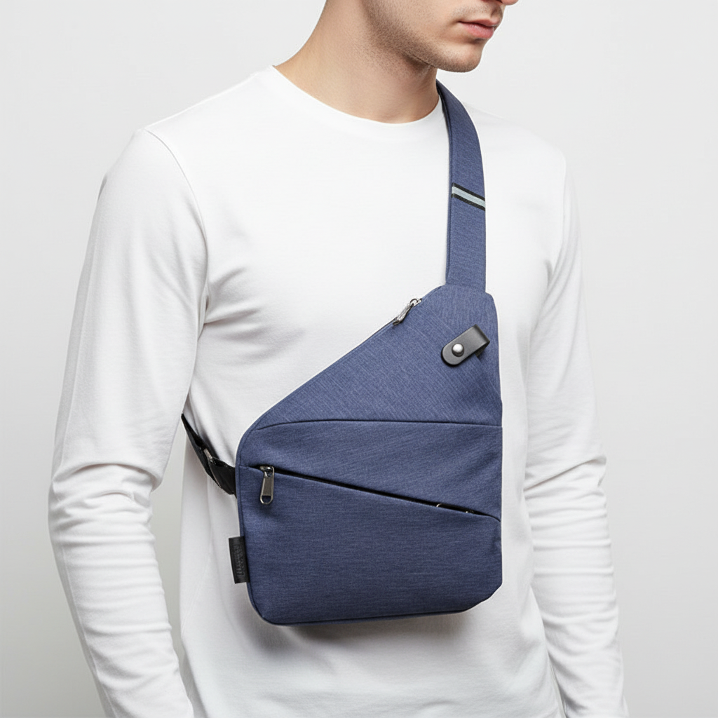 Męska torba SafePack zestawiona z akcesoriami podróżnymi