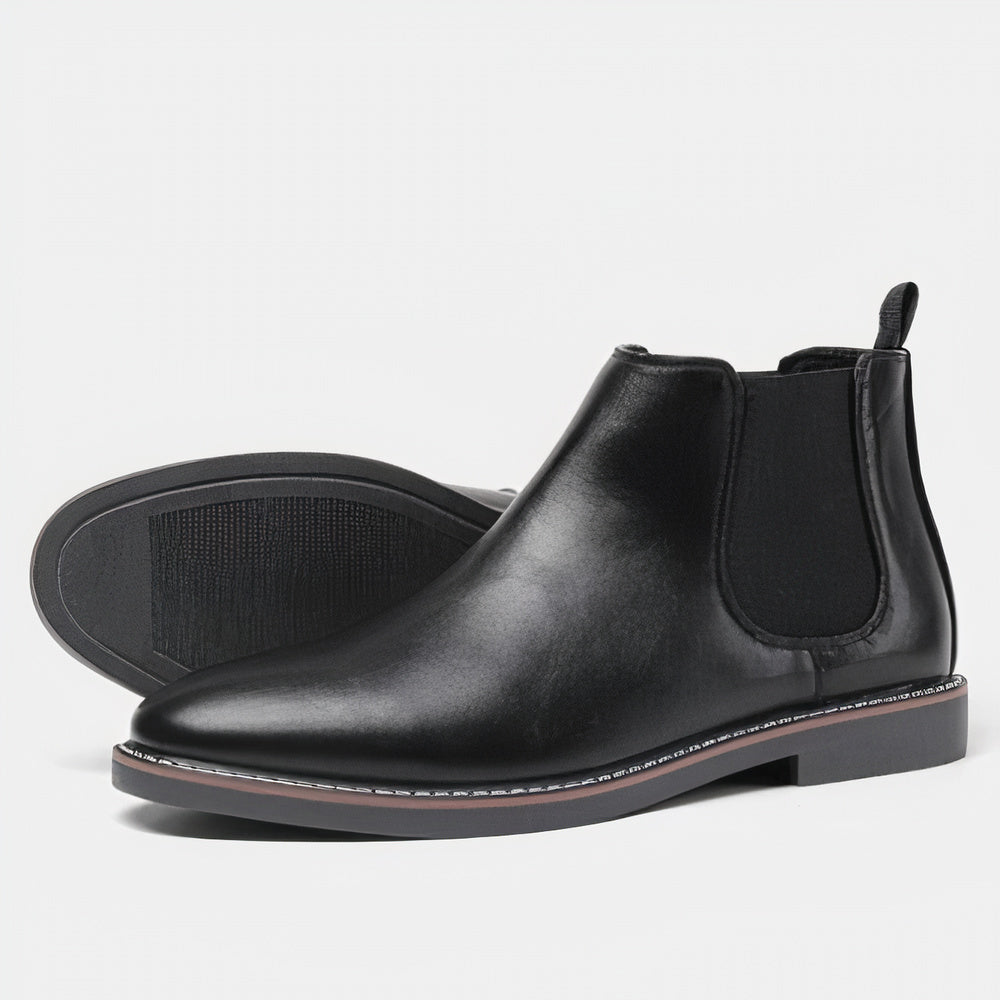 Stylowe męskie botki eleganckie z elastycznymi gumkami