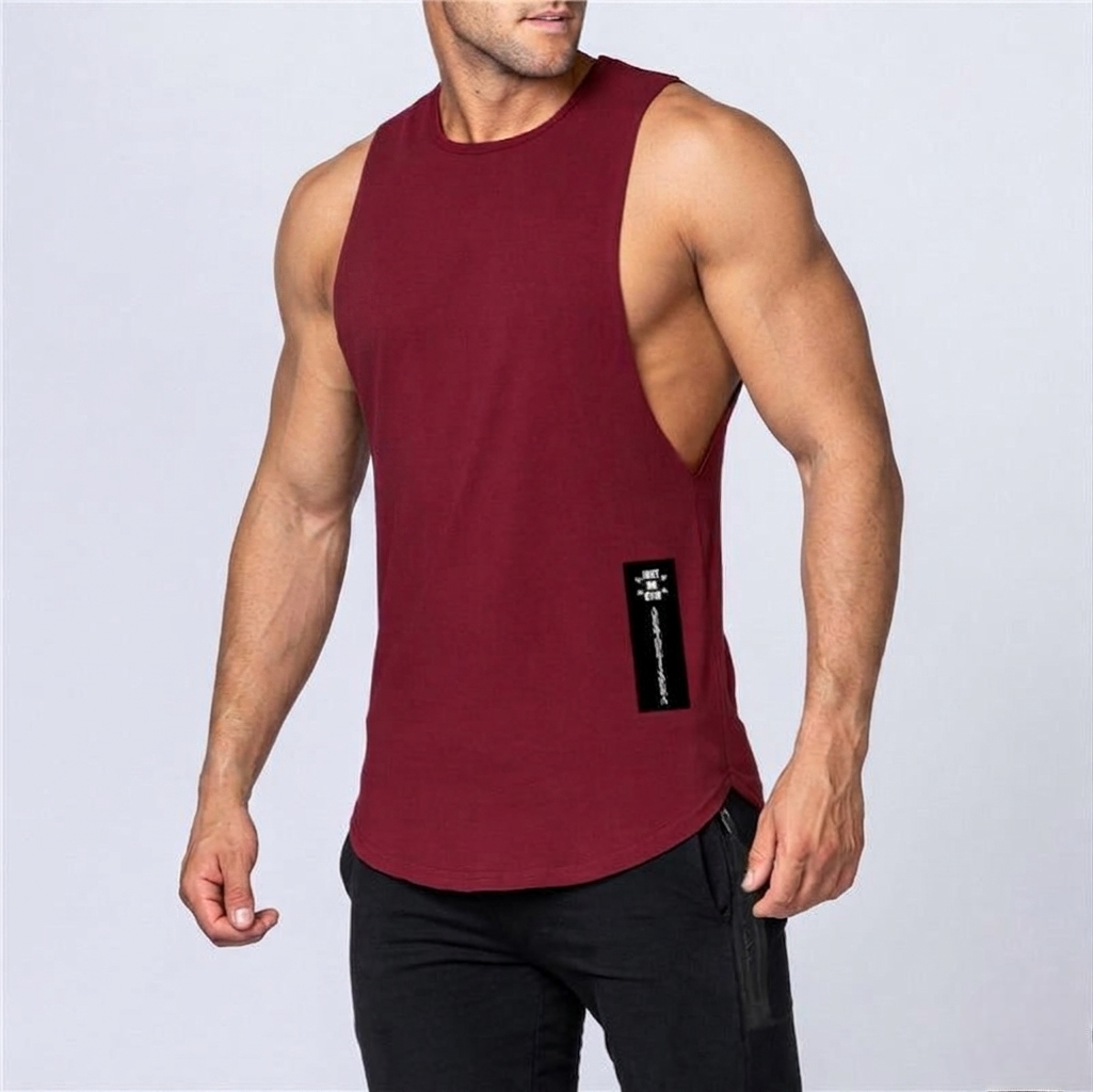 Męski Tank Top z Naszywką - Stylowy i Wygodny Wybór