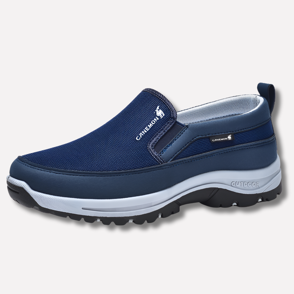 Męskie wodoodporne buty wsuwane w kolorze niebieskim