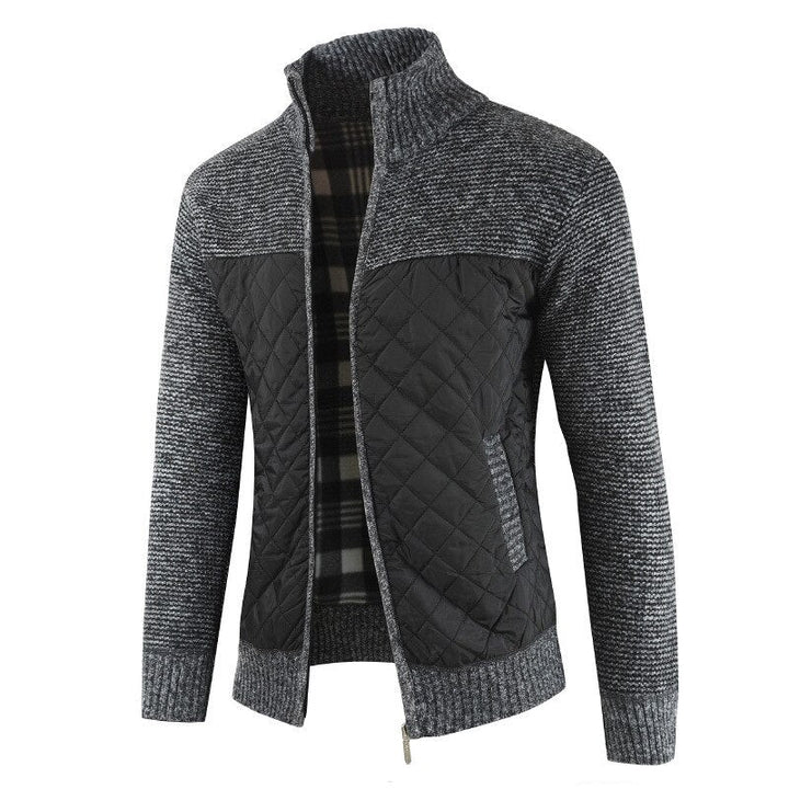 Wygodna bluza męska casual, pikowana kurtka przejściowa
