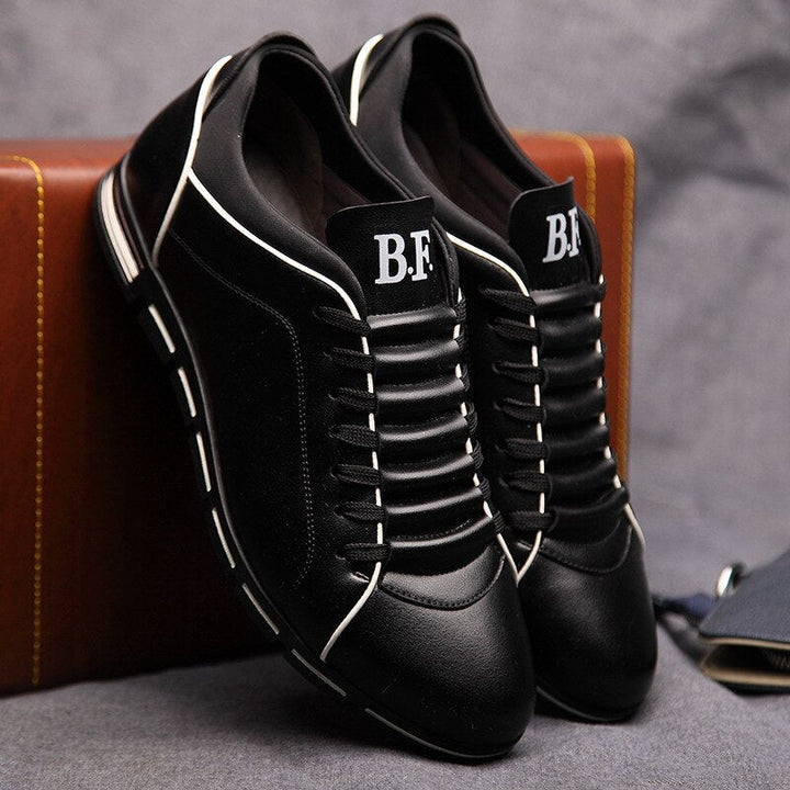 Eleganckie buty męskie skórzane w stylu casual do codziennych stylizacji