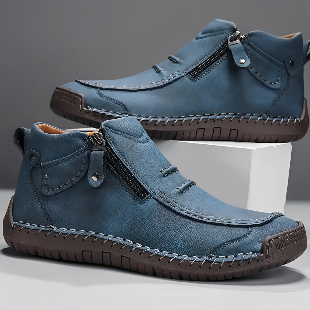 Brązowe wygodne buty męskie Fernand, styl casual do codziennych stylizacji