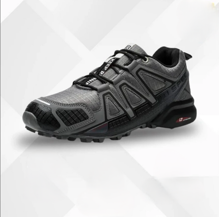 Czarne buty trekkingowe unisex Elias, prezentacja modelu