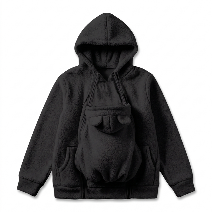 Bluza do noszenia dziecka w kolorze szarym, miękka bawełna
