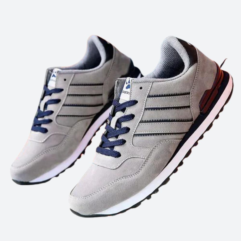 Męskie szare sneakersy sportowe na wiosnę i lato