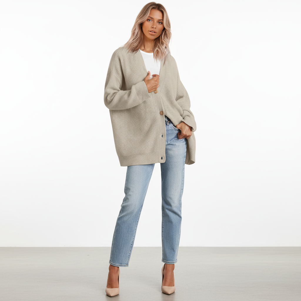 Wygodny sweter damski oversize idealny na chłodne dni