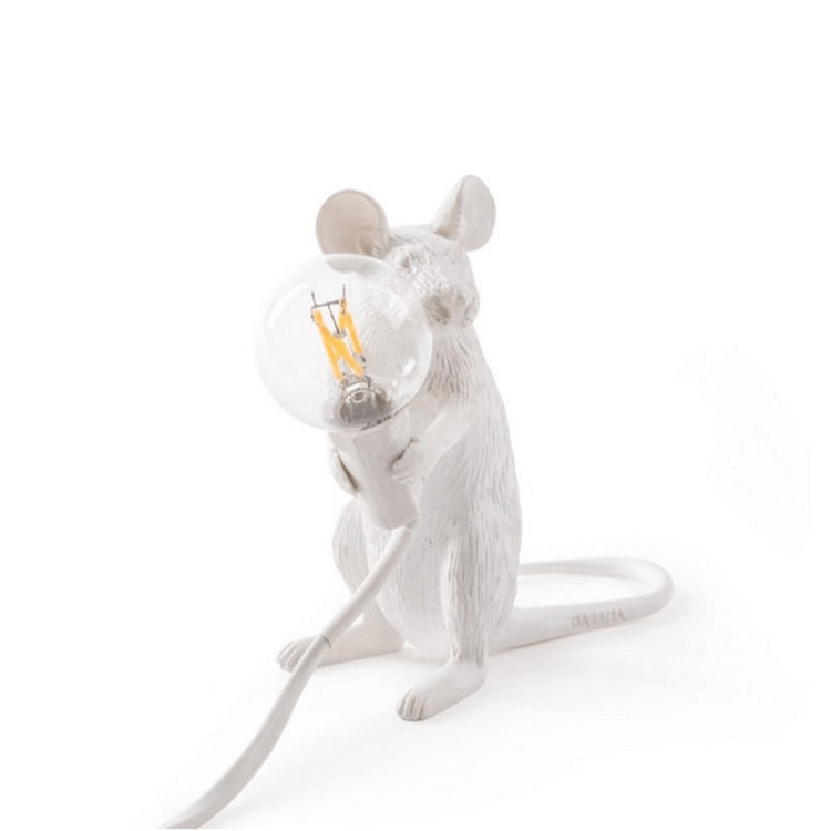 Artystyczna lampa w kształcie myszy, oświetlenie LED do sypialni