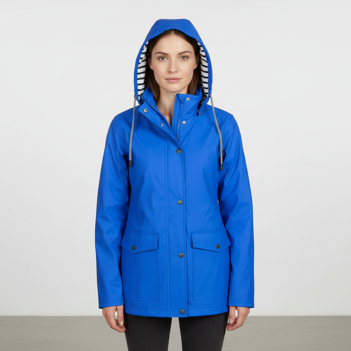 Stylowe ubrania damskie kurtka przejściowa Theresa z kapturem