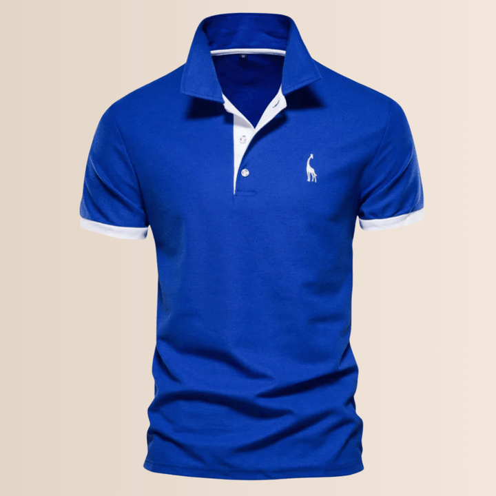 Elegancka koszulka polo męska z krótkim rękawem w dużym rozmiarze