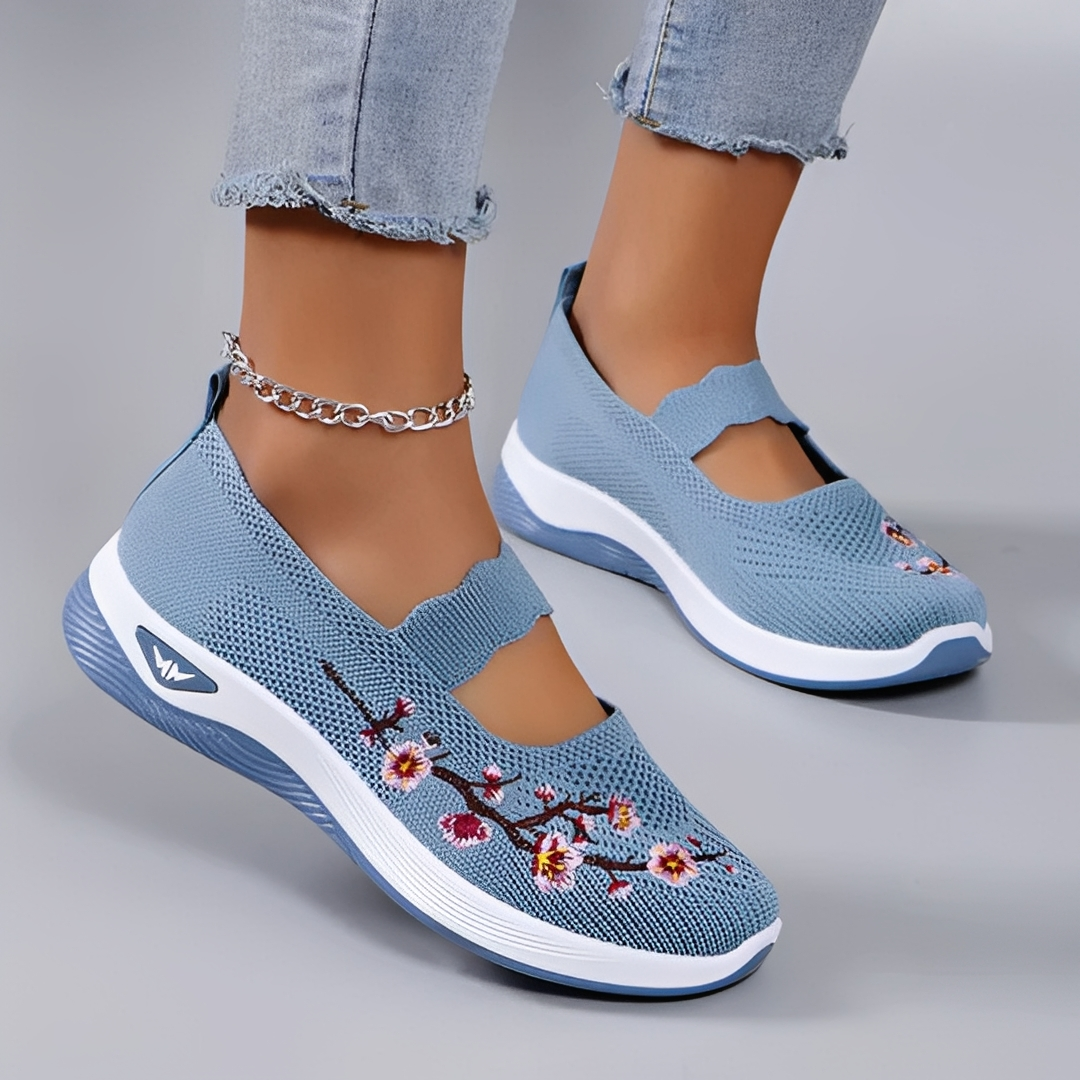 Niebieskie damskie buty codzienne