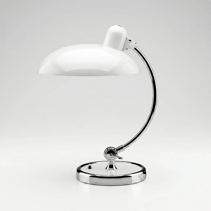 Nowoczesna lampa nocna o metalowej konstrukcji, zbliżenie na detale