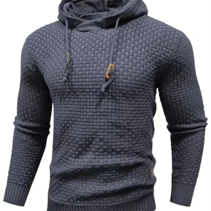Casualowa męska bluza z kapturem i praktyczną kieszenią, styl miejski