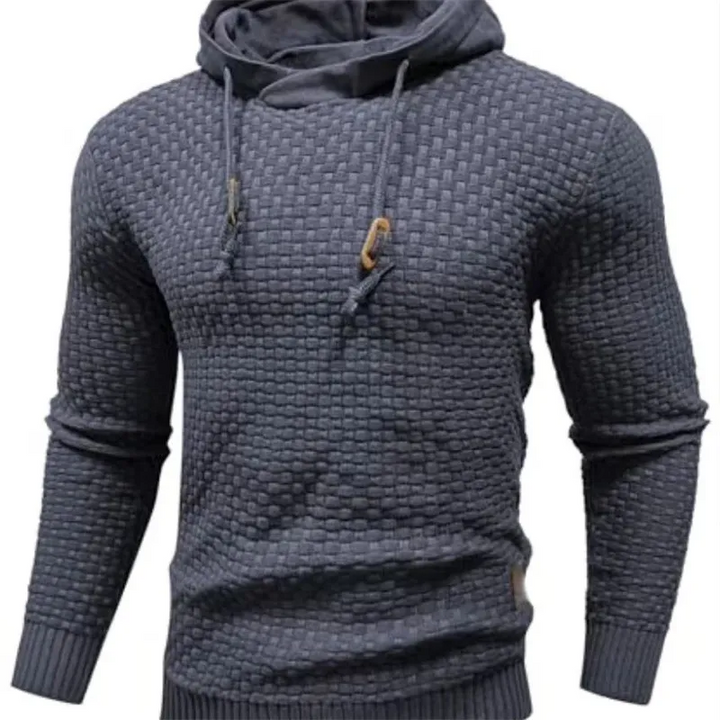Casualowa męska bluza z kapturem i praktyczną kieszenią, styl miejski