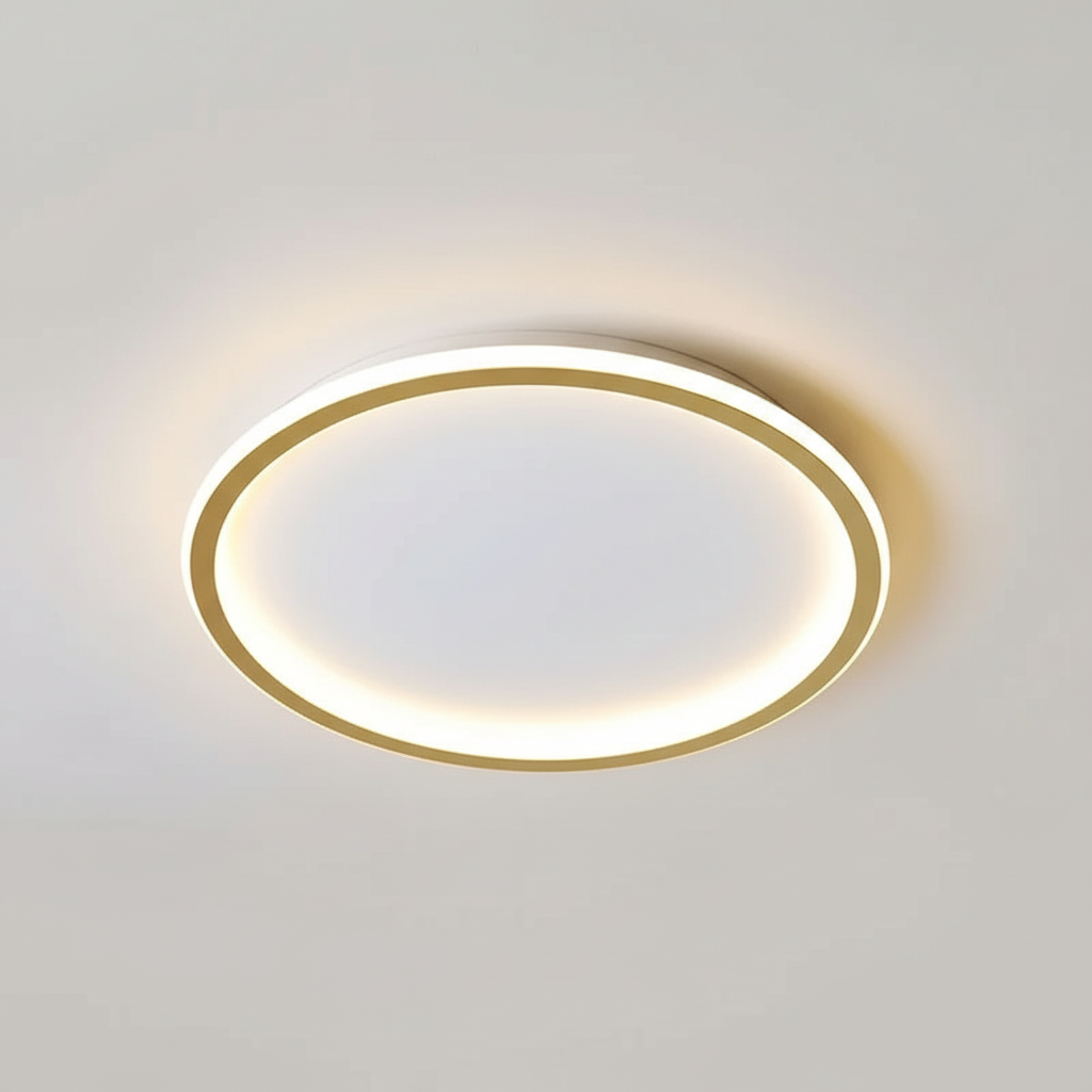 Okrągła lampa LED z pilotem do zdalnego sterowania światłem