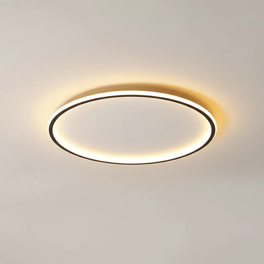 Minimalistyczna lampa sufitowa LED Roomlight włączona