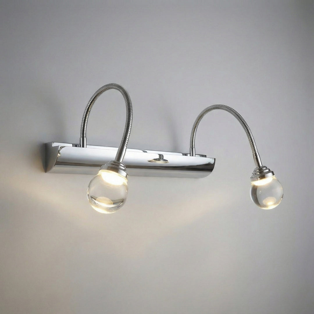 Stylowa wielopunktowa lampa ścienna LED do oświetlenia lustra w łazience