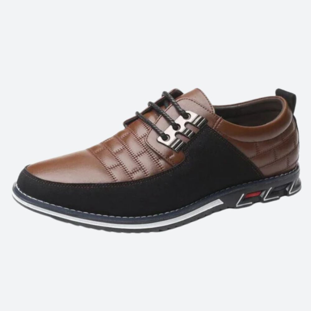 Brązowe eleganckie półbuty męskie