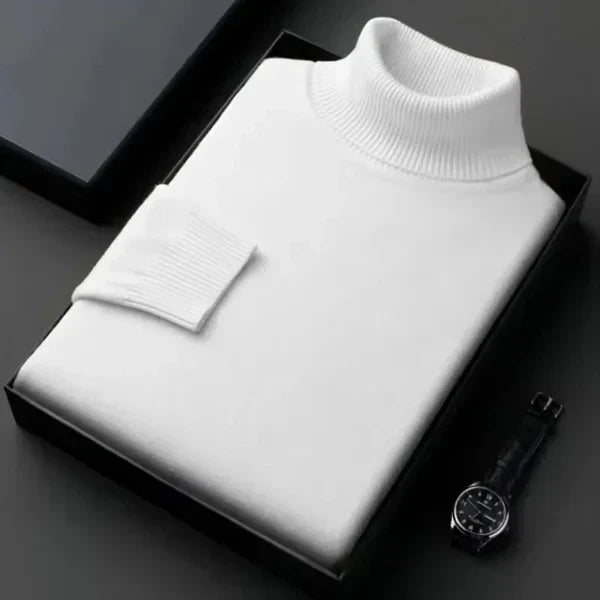 Męski sweter z golfem w stylu casual idealny na co dzień