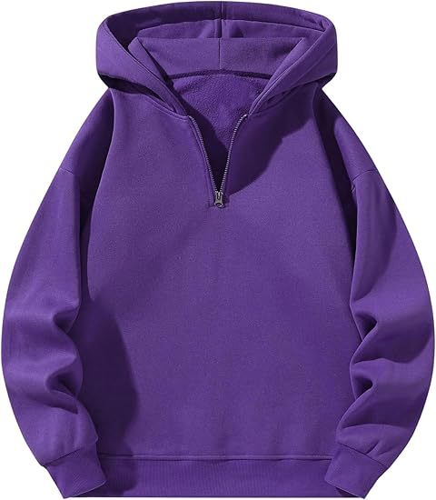 Bluza męska z kapturem zapinana do połowy, modny design