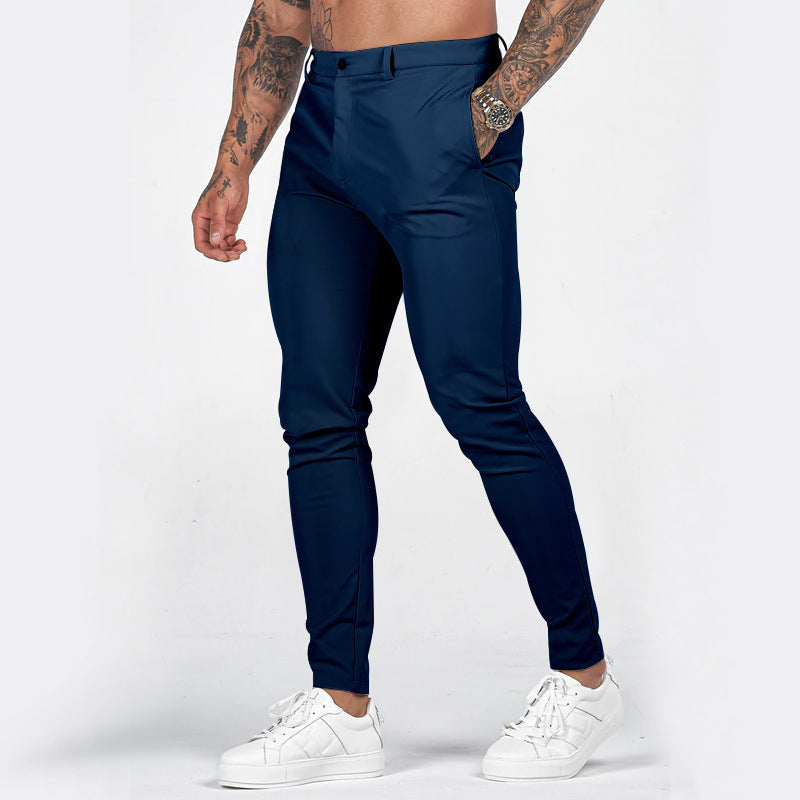 Męskie chinosy slim fit w zestawieniu z elegancką koszulą