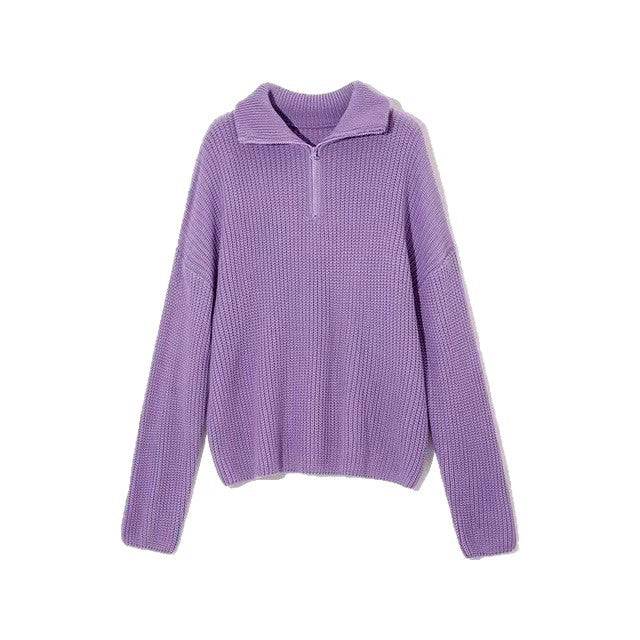 Stylowy sweter damski na zamek w kolekcji mody casualowej