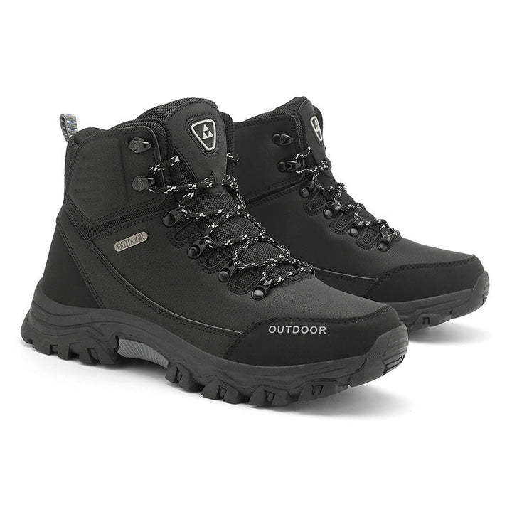 Męskie czarne buty trekkingowe All-Terrain z wysoką cholewką