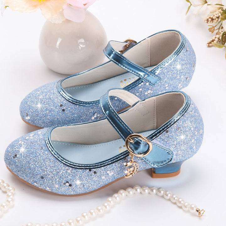 Błyszczące buty wizytowe Mary Jane z wygodnym zapięciem