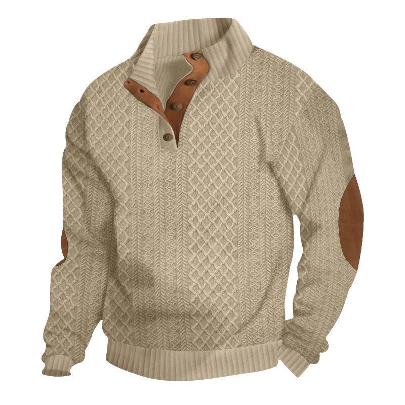 Elegancki sweter męski z dzianiny, idealny na chłodne dni