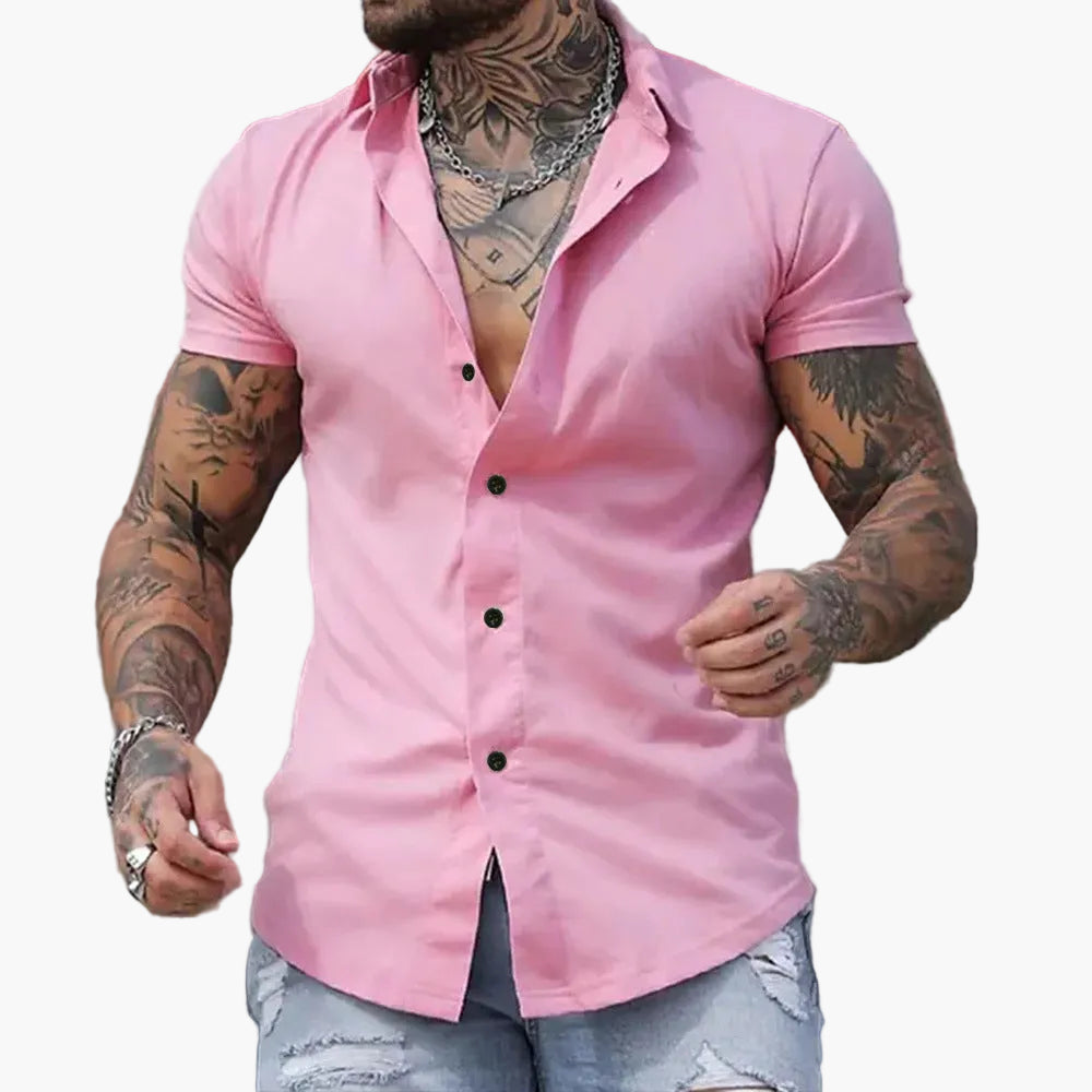 Stylowa męska koszula slim fit, połączenie elegancji i swobody casual