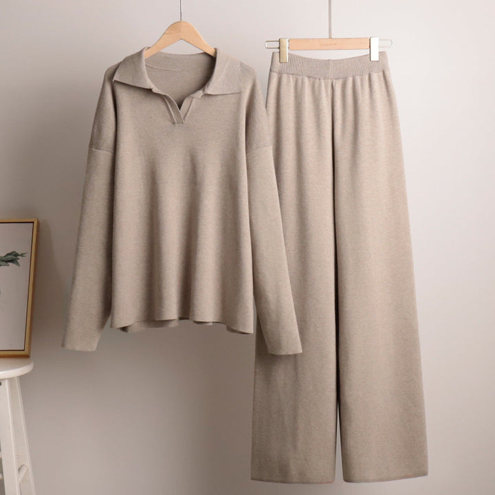 Wygodny domowy zestaw oversize w stylu casual dla kobiet, widok z tyłu