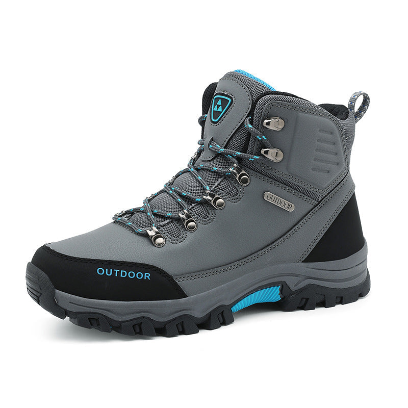 Męskie buty outdoorowe All-Terrain w komplecie, widok od góry na cholewkę i język.