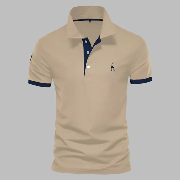 Wygodna odzież męska - męska koszulka polo elegancka z krótkim rękawem
