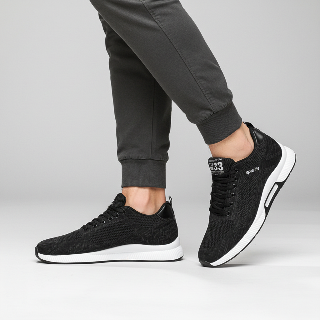 Szare męskie obuwie ortopedyczne podwyższające w stylu casual