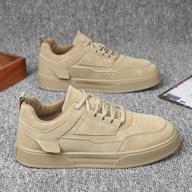 Męskie sneakersy streetwear w odcieniach szarości i czerni, wygodne buty casual
