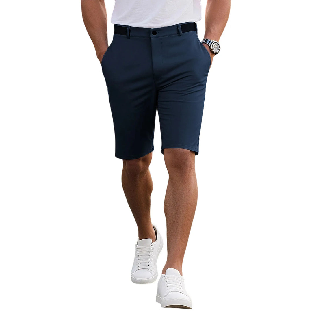 Casualowe szorty męskie w uniwersalnym kolorze, krój slim fit