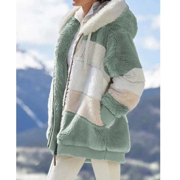 Wygodna odzież jesienna damska kurtka z polaru w stylu oversize