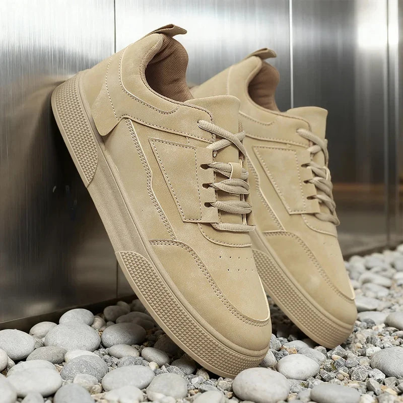 Męskie sneakersy w kolorze khaki o niskim profilu