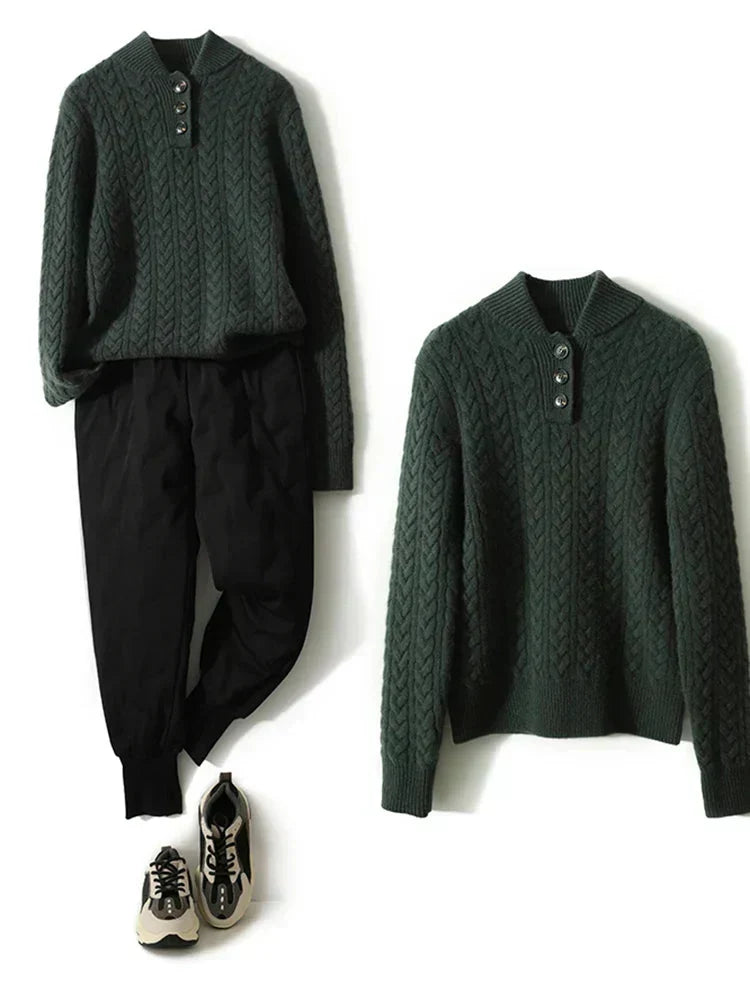 Gruby sweter damski idealny do eleganckich stylizacji